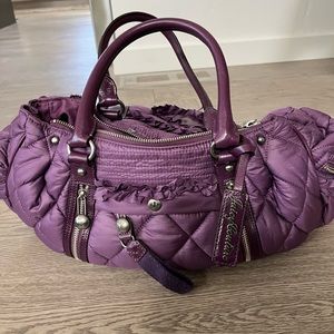 Purple juicy couture puffy nylon bag